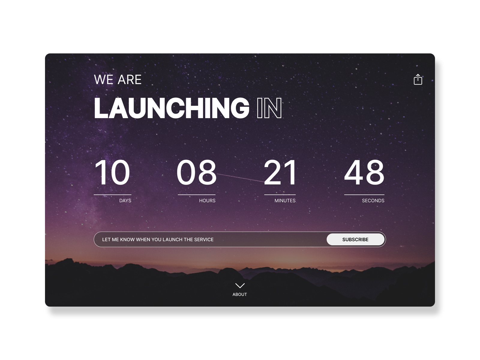 Countdown timer - Daily UI Challenge 014 by sofia_21 on Dribbble