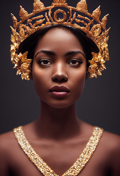 Queen from Egypt Portrait 3d graphic design illustration