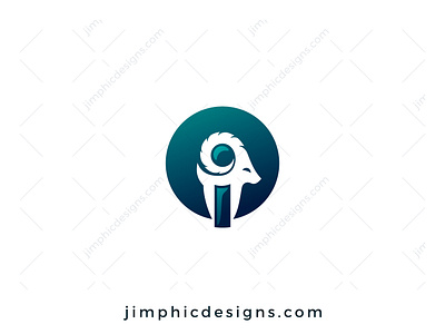i Ram Logo branding design graphic design letter letter logo logo ram vector