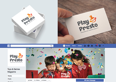 Logo design for PlayPresto branding identity logo logotype style