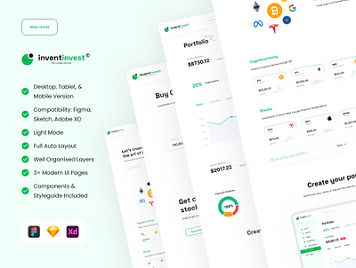 Inventinvest 202 2022trends dailyui design designtrends dribbble learnux madebyuiuxbyahmad ui
