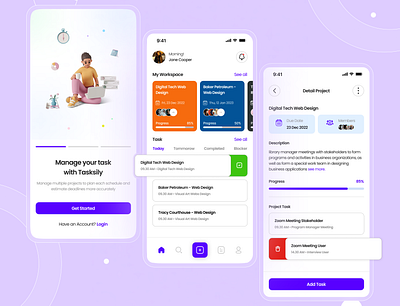 Task Management App appdesign dailyinterface dribbble dribbbleshot madewithfigma taskmanagementapp ui ui gradient uidesignpatterns uiinspiration uiinteraction uitrends uiuxdesign uiuxmaster ultimateuiux userinterface ux uxbrainy uxdesign