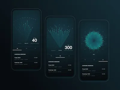 Electric Motocycle Charge Graph brand clean design ui ux