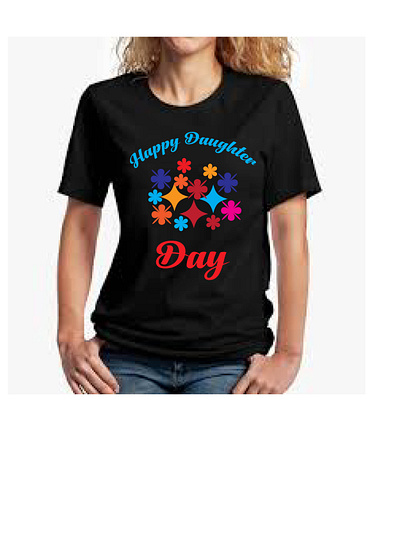 Happy daughter day background remove branding design graphic design graphics t shirt designer illustration logo typography ui vector