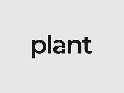 Plant logo concept brand identity branding design illustrator leef logo logo design logo designer minimalist plant typography vector wordmark
