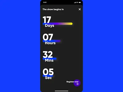 Countdown timer ui