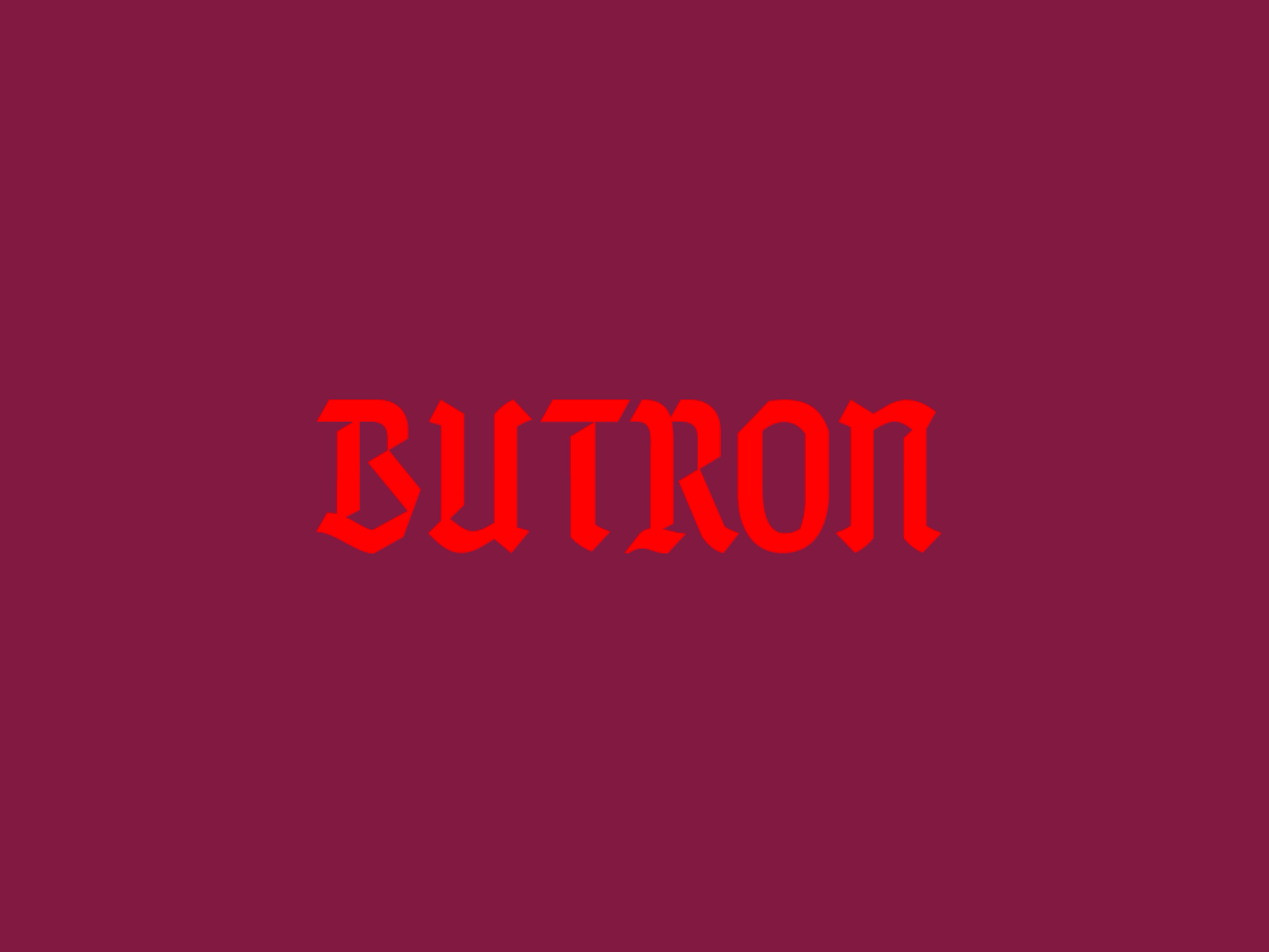 Example of Butrón — Logotype