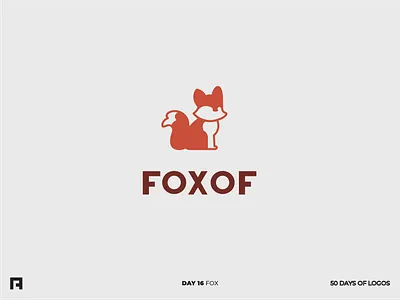 Day 16/50 animal icon animals branding daily logo daily logo challenge daily logo design daily logo design challenge flat design fox fox icon hand drawn logo logo design