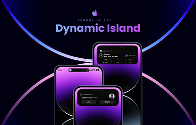 Dynamic Island Design 14 pro apple design dynamic island dynamic island design ios 16 iphone iphone 14 pro notch ui