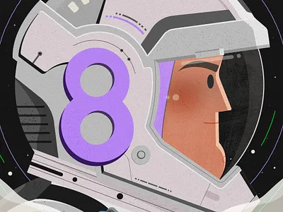 Disney Pixar Light Year Countdown Poster 8 branding buzz design disney editorial editorial illustration illustration illustrator minimal pixar space vector