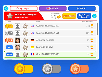 Agar.io Weekly Leaderboards design game game art game asset game assets game design game menus game ui game ui design gui icons leaderboards mobile game ui ui art ui design vectorart weekly leaderboards