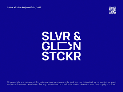 Silver & Golden Sticker | Brand identity & logotype blue brand identity branding creative creative logo design flat flat logo identity logo logo presentation logodesign logotype minimal minimal logo modern logo