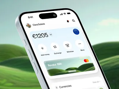 Revolut wallet bank designthinking digitalexperience hashtagproductdesign hashtaguxdesign homescreen revolute ui wallet