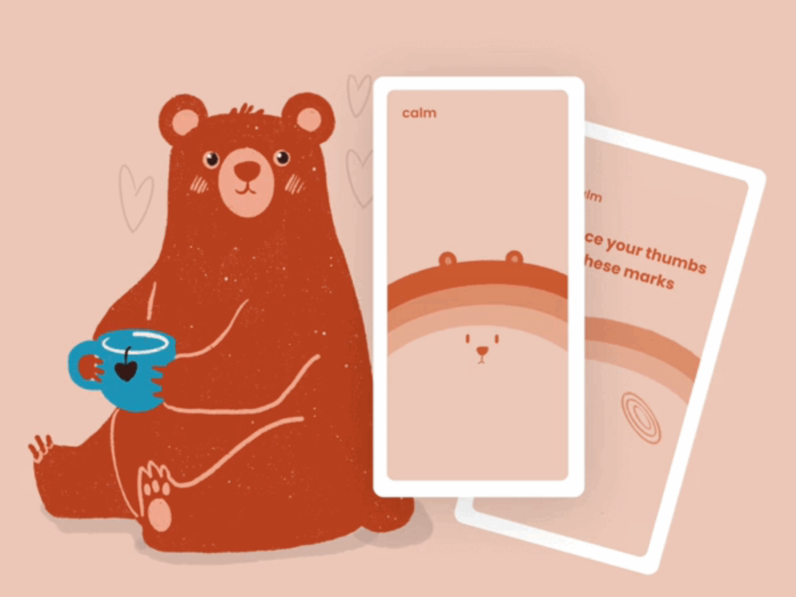 Calm App animation drawing graphic design ill illustration procreate ui ux