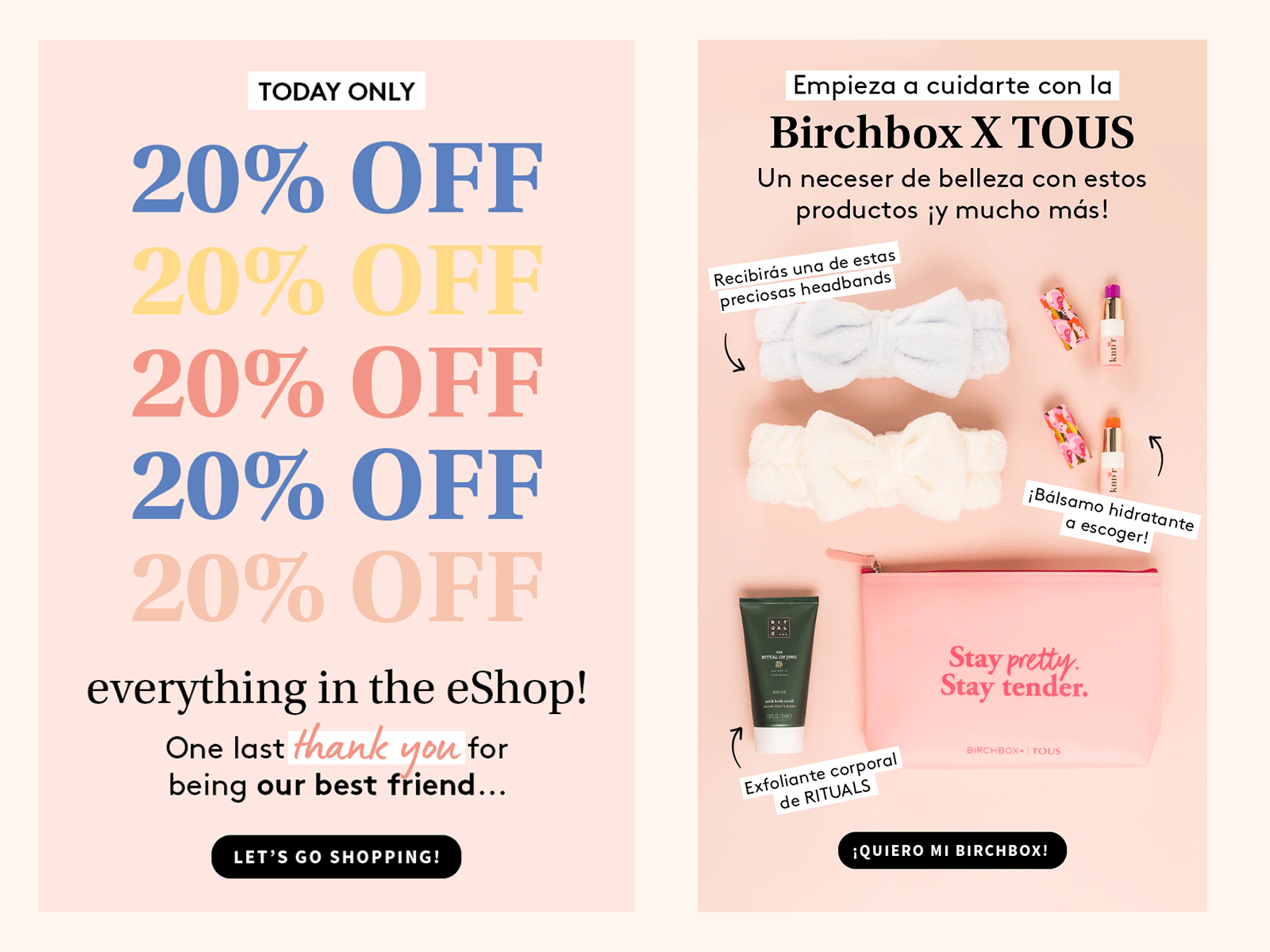 Birchbox - Newsletter design beauty beauty product cosmetics creative direction email email design feminine makeup marketing marketing design newsletter newsletter design products self care skincare wellness