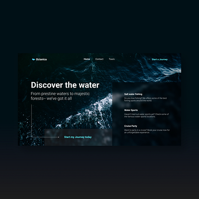 Ocianica adobe xd design figma frontend graphic design ui uiux userexperience ux