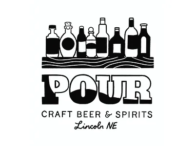 Pour T-shirt design art branding design graphic design illustration