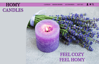 Landing Page -Candle Daily UI Challange 003 candle dailyui dailyuichallange landingpage ui