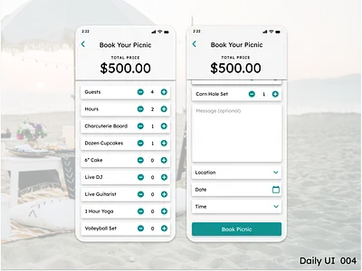 Daily UI 004 Build a Calculator dailyui mobile ui