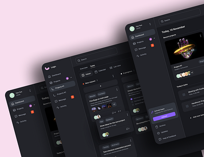 Project Management App UI branding design figma graphic design project project management tool ui ux