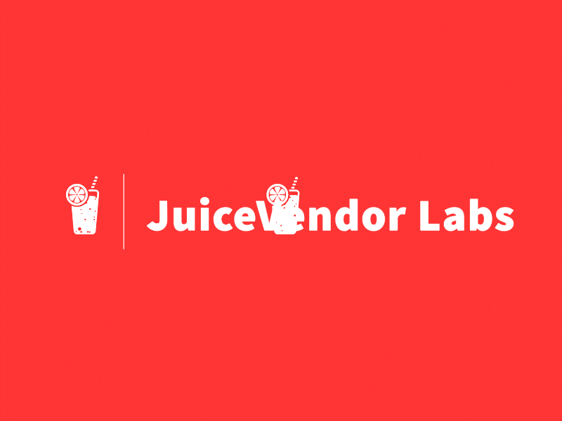 Juice Vendor Labs animation bubbles glass juice labs logo animation splash