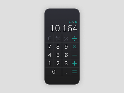 Calculator - #DailyUI #004 004 app dailyui design figma ui