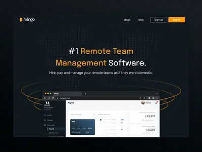Hiring Platform Landing Page design landingpage ui ux webdesign