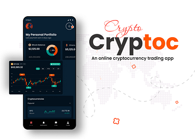 Crypto Currency Trading App app design app landing page crypto cryptoapp mobile app design ui ux website design