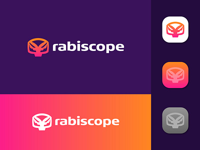 rabiscope entertainment app logo (for sale) a b c d e f g h i j k l m n o p app icon b c f h i j k m p q r u v w y z brand identity colour creative logo ecommerce entertainment logo graftsman graphic design logo design logo designer software symbol tv channel typography unique logo vector web media youtube channel logo