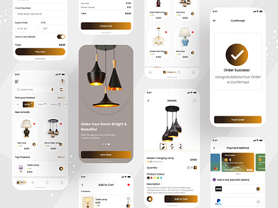 Smart lamp mobile app ui design bed lamp clean lamp edison app ios app lamp app lamp ui light light app light ui mobile ui mobile ui design on smart home app smart lamp switch ui tabel lamp ui ui design uiux wall lamp