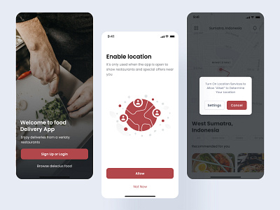 Restaurant Mobile App - Set Location delivery app delivery mobile app food food app food delivery restaurant restaurant app restaurant mobile app set address set location