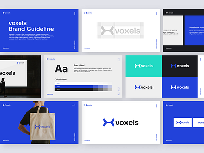 Voxels - Finance Company Logo Branding brand guideline branding branding indentity branding logo colorful design finance finance branding finance company finance logo icon identity logo logogram logomark logotype minimalist logo professional ui ux