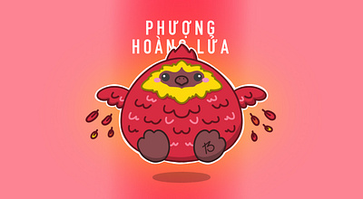 Phoenix - The Masked Singer VN fanart character design cute illustration mascot mushimal sikula shop sikulashop the masked singer the mushimal