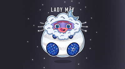 Cloud Lady - The Masked Singer VN fanart character design cute illustration mascot mushimal sikula sikula shop sikulashop the mushimal