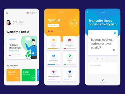 Language Kingdom app branding design graphic design ui ux