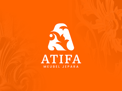 Atifa Meubel Jepara's Logo branding craft design graphic design jepara logo orange