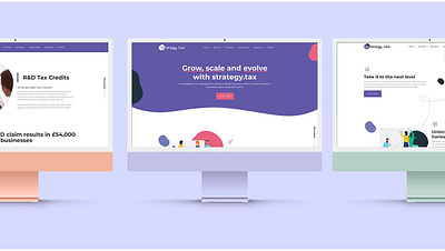 Strategy Tax website design branding design mobile website ui web website website design