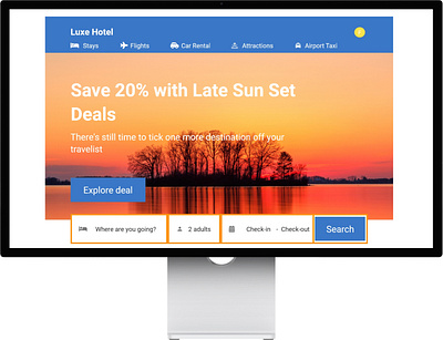 Hotel Booking design ui