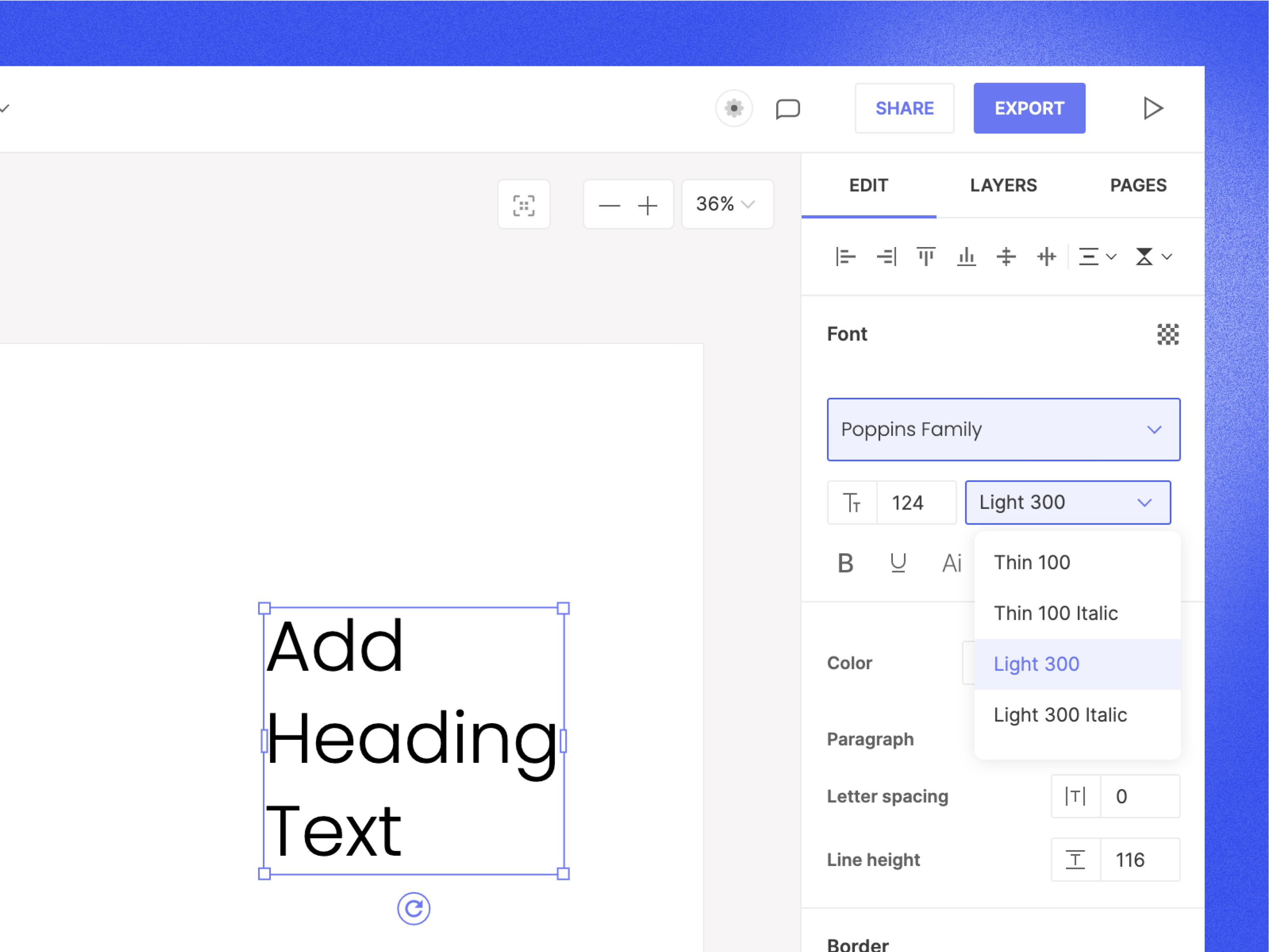 Play with text menu!