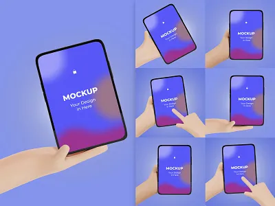 3d Hand Holding Tab Mockup 3d 3d mobile branding design gadget mockup graphic design illustration mobile device mobile mockup mockup phone mobile psd tab mockup tablet tablet mockup tablet screen template ui