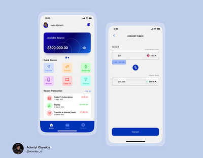 Fintech Application ui