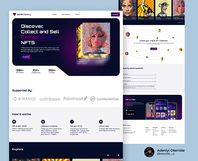 NFT Landing Page ui