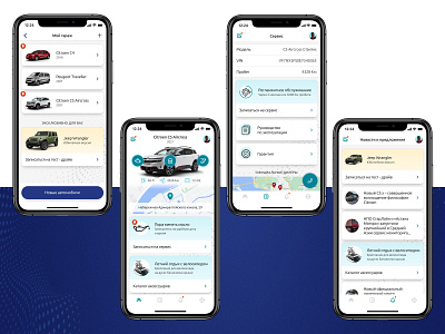 Car Service App app car design ui ux