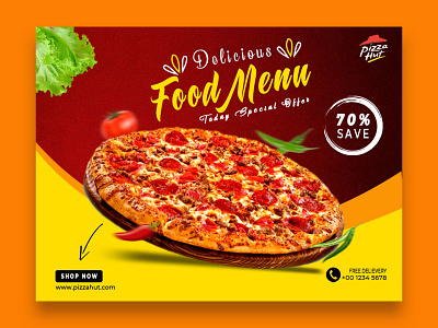 Pizza Banner creative pizza banner crispy pizza delicious pizza delicious pizza banner graphic design graphic pizza banner pizza pizza banner pizza hut banner