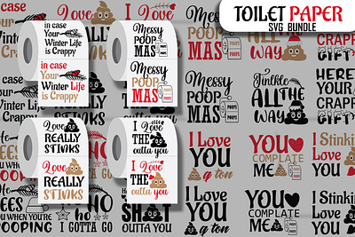 Toilet Paper SVG Bundle winter