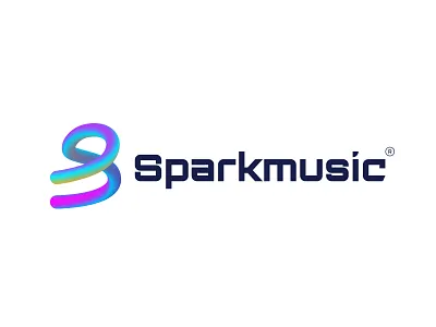 Sparkmusic logo graphic design logo logofolio logos logotype monogram s logo slogo