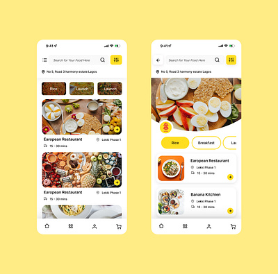 Food Ordering App activity app design food ordering ui ux