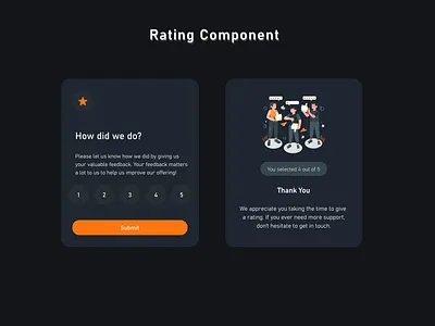 Rating Component card card component card design card ui clean design clean ui customer feedback feedback figma graphic design minimal ui rating rating component ratings responsive responsive card responsive design ui user feedback user review