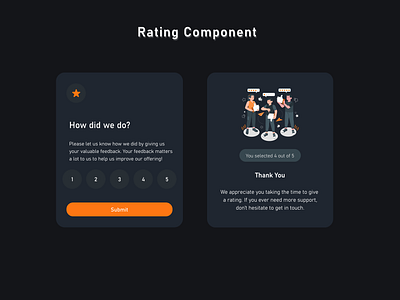 Rating Component card card component card design card ui clean design clean ui customer feedback feedback figma graphic design minimal ui rating rating component ratings responsive responsive card responsive design ui user feedback user review