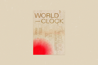 world-clock-poster-design design graphic design poster